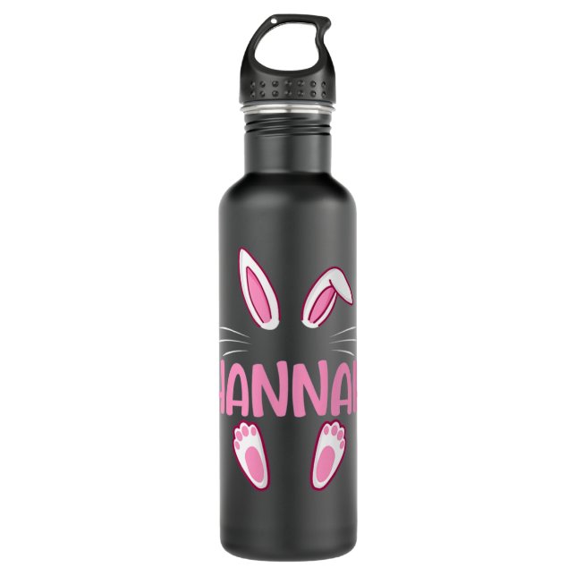 Botella De Agua HANNAH Easter Bunny Novedad divertida mujeres Pers (Anverso)