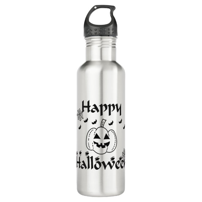 Botella De Agua Happy Halloween                                    (Anverso)