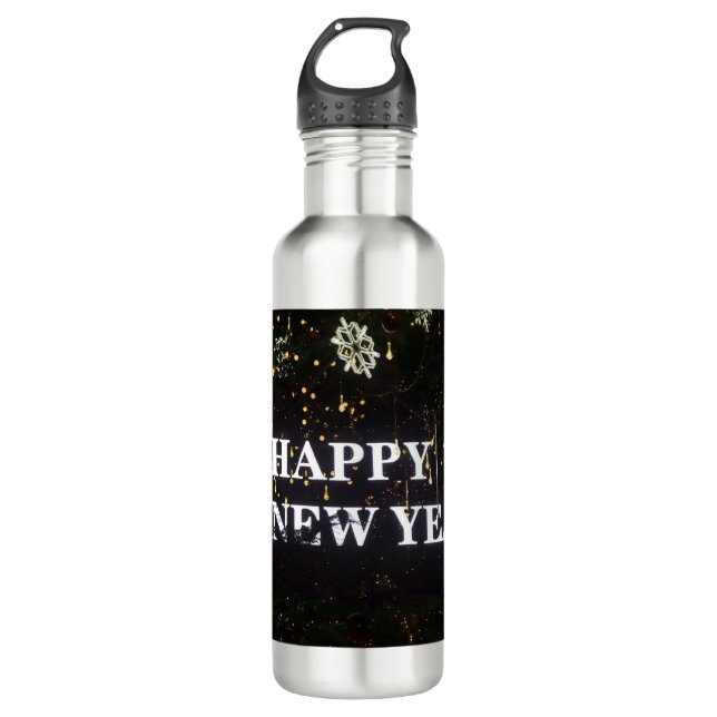 BOTELLA DE AGUA HAPPY NEW YEAR (Anverso)
