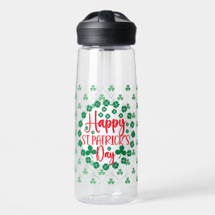 Botella De Agua Happy St. Patrick's Day Circle Design-63502