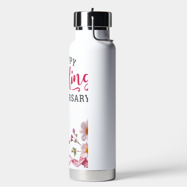Botella De Agua Happy wedding anniversary  (Izquierda)