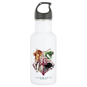 Botella De Agua Harry Potter   acuarela Escudo HOGWARTS™