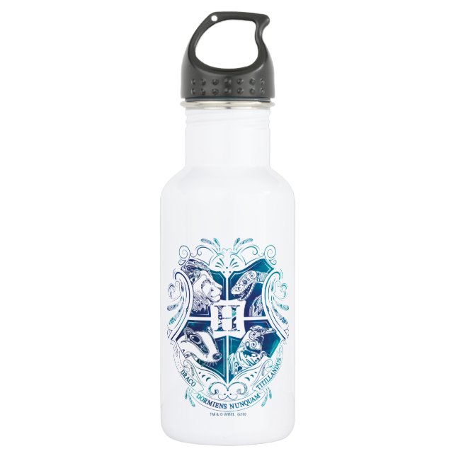 Botella De Agua Harry Potter | Aguamenti HOGWARTS™ Crest (Anverso)