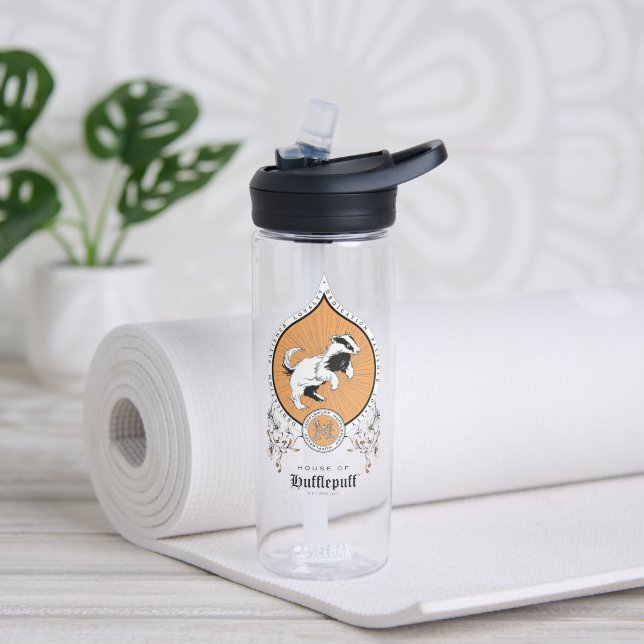 Botella De Agua HARRY POTTER™ | Bosquejo delicado Escudo de HUFFLE (Yoga)