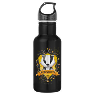 Botella De Agua Harry Potter   Encantador Escudo HUFFLEPUFF™