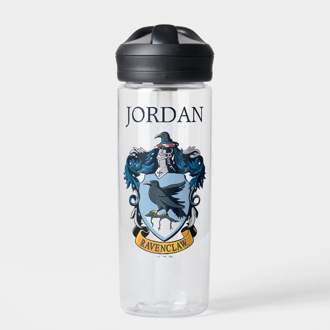 Botella De Agua Harry Potter | Escudo Gótico Ravenclaw | Añadir no (Delante)