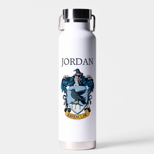 Botella De Agua Harry Potter | Escudo Gótico Ravenclaw | Añadir no (Delantero)