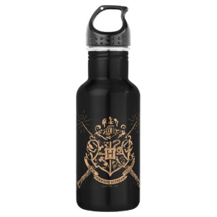 Botella De Agua Harry Potter  Escudo Hogwarts de palas cruzadas