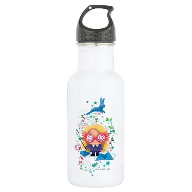 Botella De Agua Harry Potter | Gráfico Luna Lovegood (Anverso)