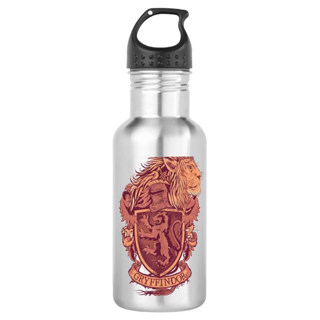 Botella De Agua Harry Potter | Gryffindor Lion Escudo (Anverso)