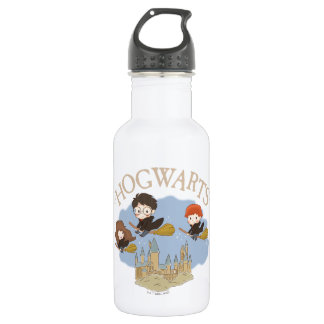 Botella De Agua HARRY POTTER™, Hermione, & Ron sobrevuelan HOGWART