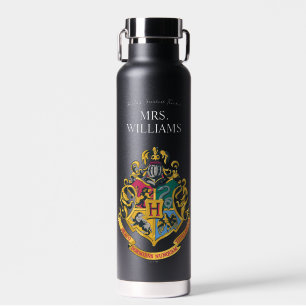 Botella De Agua Harry Potter   Hogwarts Crest Teacher Personalize