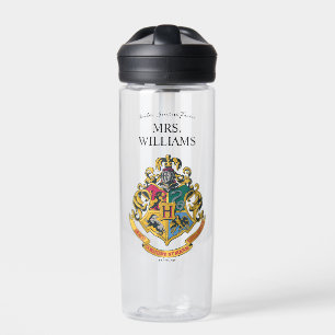 Botella De Agua Harry Potter Hogwarts Crest Teacher Personalize