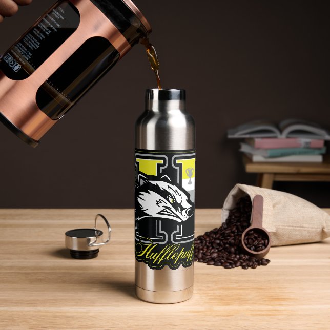 Botella De Agua HARRY POTTER™ | HUFFLEPUFF™ Badge atlético (Café)