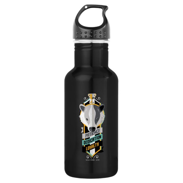 Botella De Agua Harry Potter | HUFFLEPUFF™ House Travelodge Sigil (Anverso)