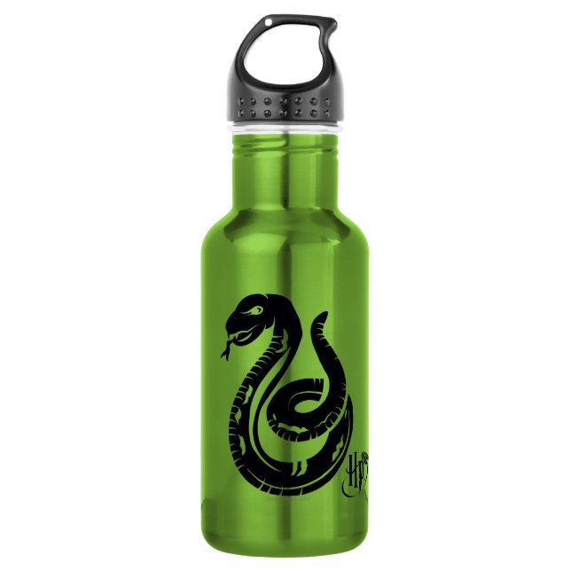 Botella De Agua Harry Potter | Icono de serpiente Slytherin (Anverso)
