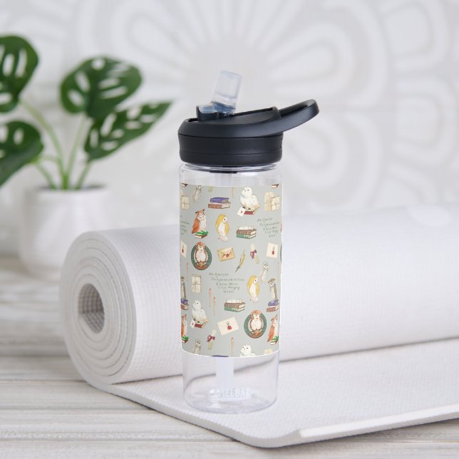 Botella De Agua HARRY POTTER™ | Patrón de letra de búho (Yoga)