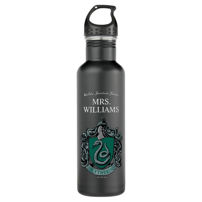 Botella De Agua Harry Potter | Profesor de Slytherin Personalizado (Anverso)