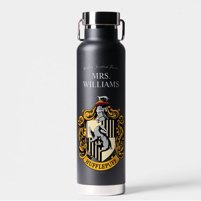 Botella De Agua Harry Potter | Profesor Hufflepuff Personalizado (Delantero)
