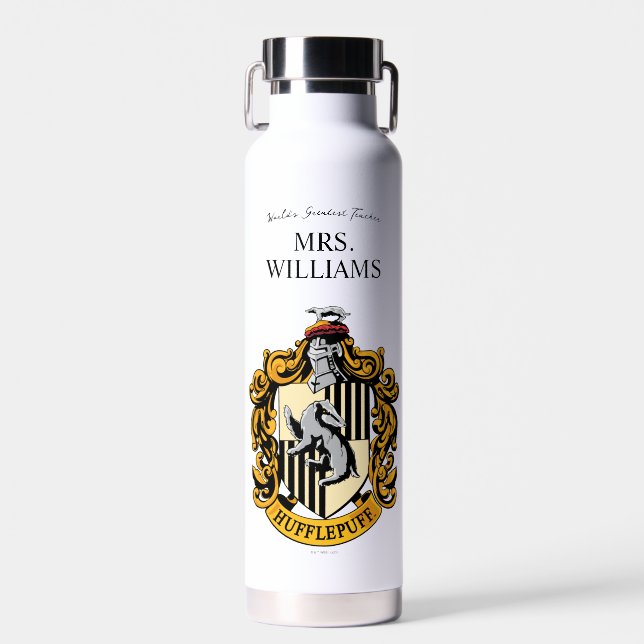 Botella De Agua Harry Potter | Profesor Hufflepuff Personalizado (Delantero)