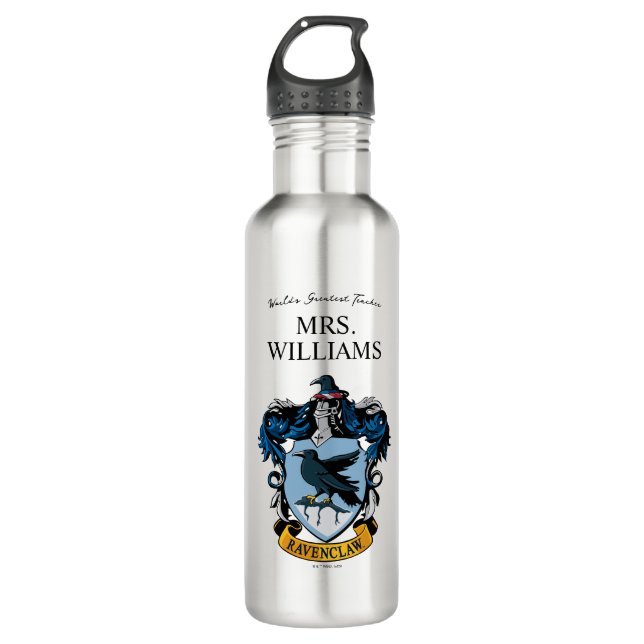 Botella De Agua Harry Potter | Profesor Ravenclaw Personalizado (Anverso)