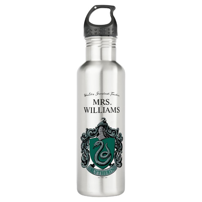 Botella De Agua Harry Potter | Profesor Slytherin Personalizado (Anverso)