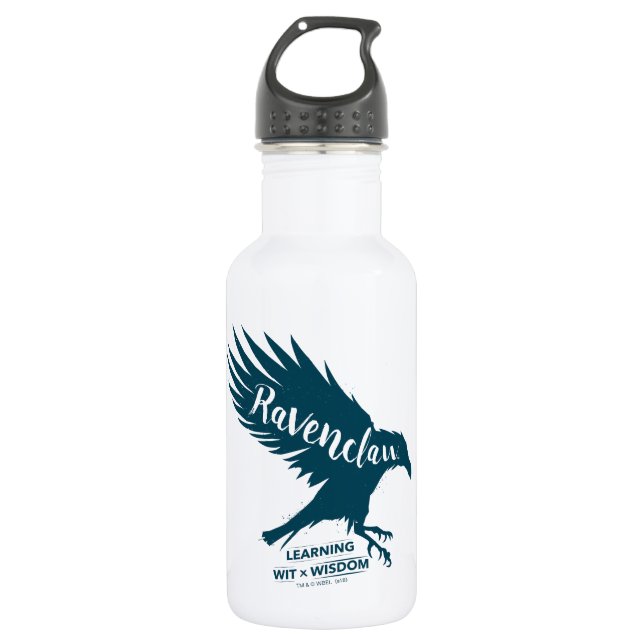 Botella De Agua Harry Potter | RAVENCLAW™ Silueta Tipografía (Anverso)
