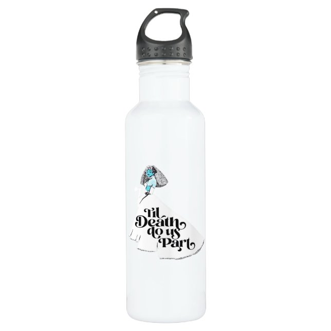 Botella De Agua Hasta que la muerte nos haga parte clásica - amor  (Anverso)