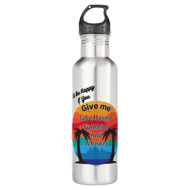 Botella De Agua Havasu, Sunshine y Whiskey (Anverso)