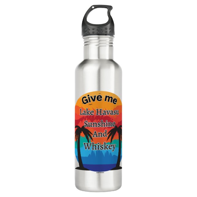 Botella De Agua Havasu, Sunshine y Whiskey Stainless Steless Wat (Anverso)
