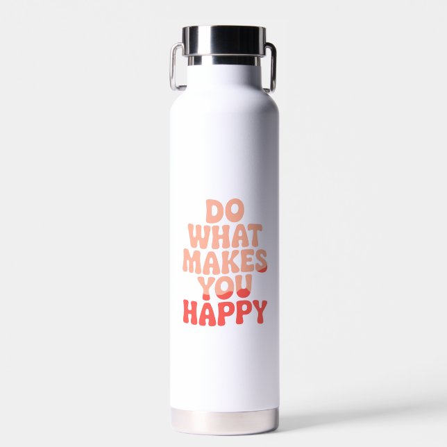 Botella De Agua Haz lo que te hace feliz (Delantero)