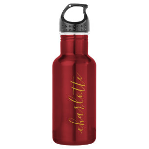 Botella De Agua Haz tu propio nombre personalizado