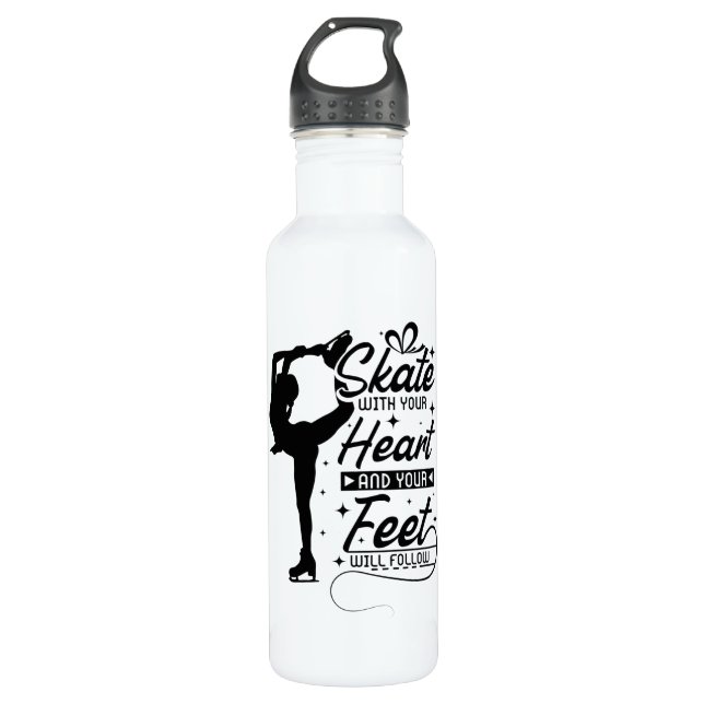 Botella De Agua Heart Figure Skating (Anverso)