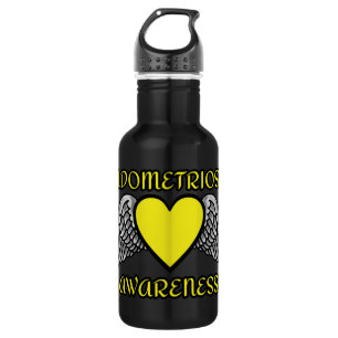 Botella de agua Heart/Wings...Endometriosis