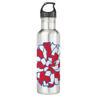 Botella De Agua Heartbeat Cheer Pom-Pom Graphic