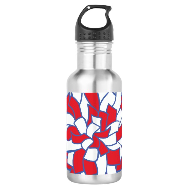 Botella De Agua Heartbeat Cheer Pom-Pom Graphic (Anverso)