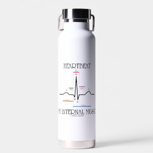 Botella De Agua Heartbeat Mi electrocardiograma musical interno EK