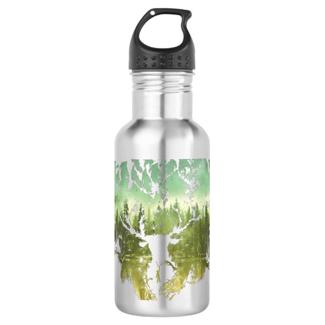 Botella De Agua Hechizo de Harry Potter | Patronus Ciervo (Anverso)