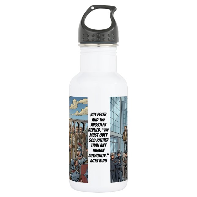 Botella De Agua Hechos 5:29 (Anverso)