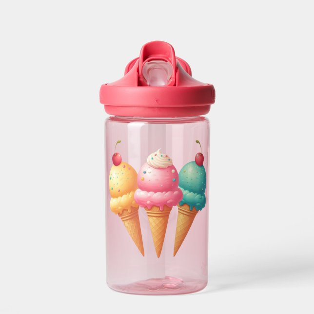 Botella De Agua Helado colorido (Delante)