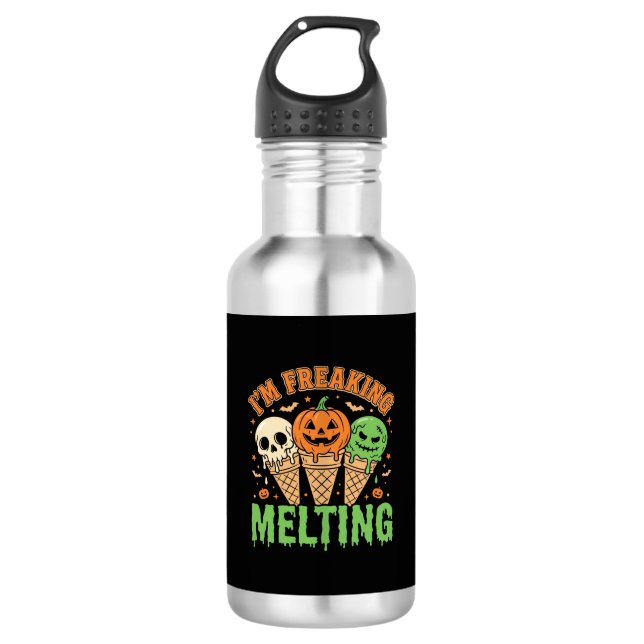 Botella De Agua Helado Derritiéndose de Halloween (Anverso)
