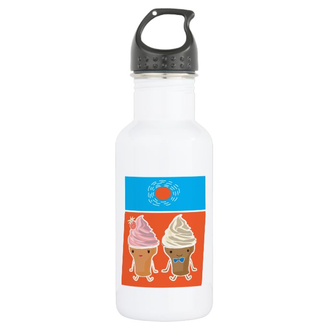 Botella De Agua helados y baños de sol (Anverso)