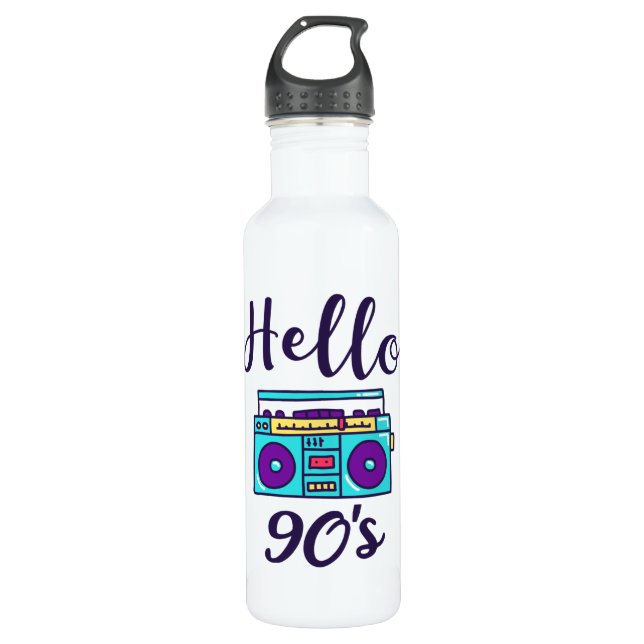 Botella De Agua Hello 90s radio cassette recorder (Anverso)
