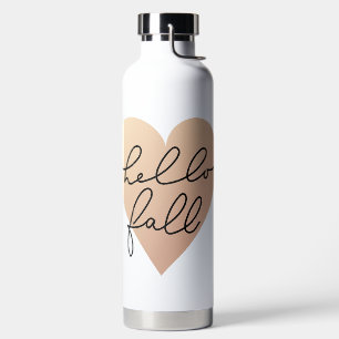 Botella De Agua Hello Fall Love Heart