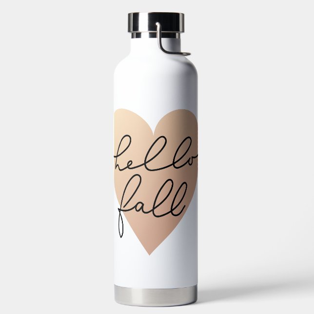 Botella De Agua Hello Fall Love Heart (Izquierda)