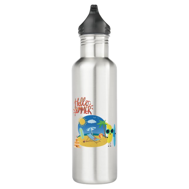 Botella De Agua Hello Summer Beach Scene (Derecha)