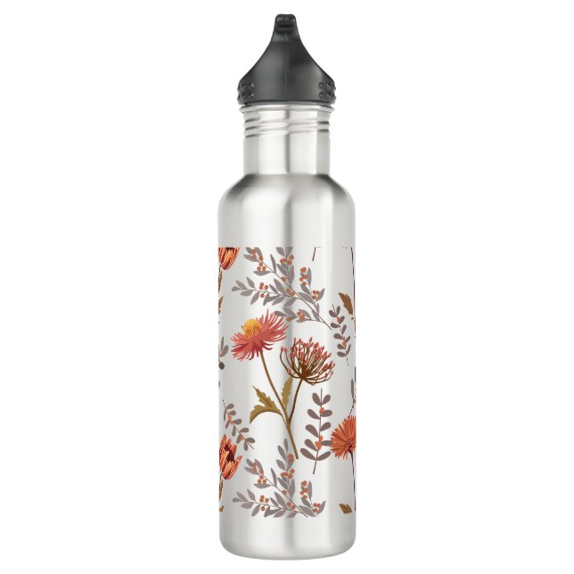 Botella De Agua Herbstliches Blütenmosaik (Derecha)