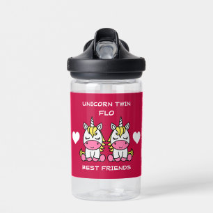 Botella De Agua Hermana gemela unicornio