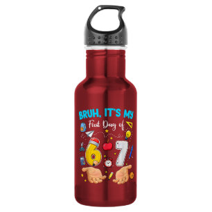 Botella De Agua Hermano Es Mi Primer Día de Regreso a la Escuela