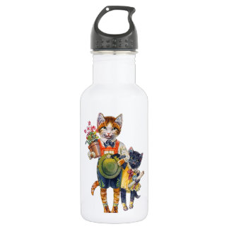 Botella De Agua Hermano y hermanas gatitos entregados